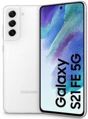 Samsung Galaxy S21 FE 5G 6/128GB SM-G990BZWDEUE White цена и информация | Мобильные телефоны | pigu.lt
