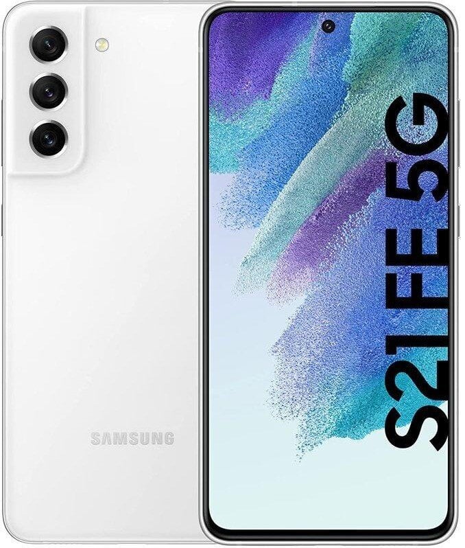 Samsung Galaxy S21 FE 5G 6/128GB SM-G990BZWDEUE White цена и информация | Mobilieji telefonai | pigu.lt