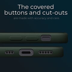 Чехол Moozy Lifestyle для iPhone 13 Pro, темно-зеленый цена и информация | Чехлы для телефонов | pigu.lt