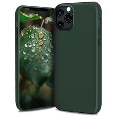 Чехол Moozy Lifestyle для iPhone 13 Pro Max - Силиконовый чехол с матовым покрытием и подкладкой из мягкой микрофибры, Темно-Зеленый цена и информация | Чехлы для телефонов | pigu.lt