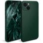 Moozy Minimalist Silikoninis Dėklas iPhone 13 Mini, Tamsiai Žalias - Matinės Dangos Plonas TPU Dėklas цена и информация | Telefono dėklai | pigu.lt