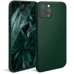 Силиконовый Чехол Moozy Minimalist для iPhone 13 Pro – Тонкий и матовый чехол из силикона TPU, темно-зеленый цена и информация | Чехлы для телефонов | pigu.lt