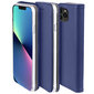 Moozy Atverčiamas Dėklas skirtas iPhone 13 Pro Max, Tamsiai Mėlynas - Magnetinis Atverčiamas Dėklas su Kortelių Laikikliu ir Stovu kaina ir informacija | Telefono dėklai | pigu.lt