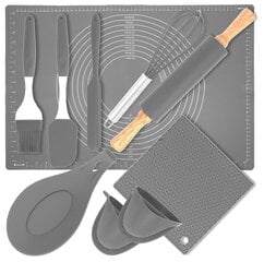 BrunBeste silikoninis rinkinys 10 dalių kaina ir informacija | Virtuvės įrankiai | pigu.lt