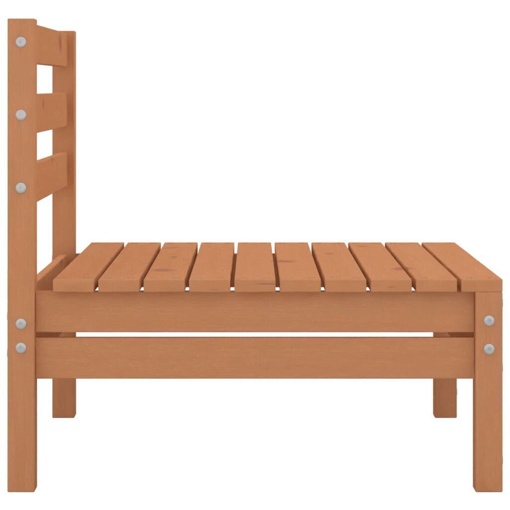 Dvivietė sodo sofa, 63,5 x 63,5 x 62,5 cm, ruda kaina ir informacija | Lauko kėdės, foteliai, pufai | pigu.lt