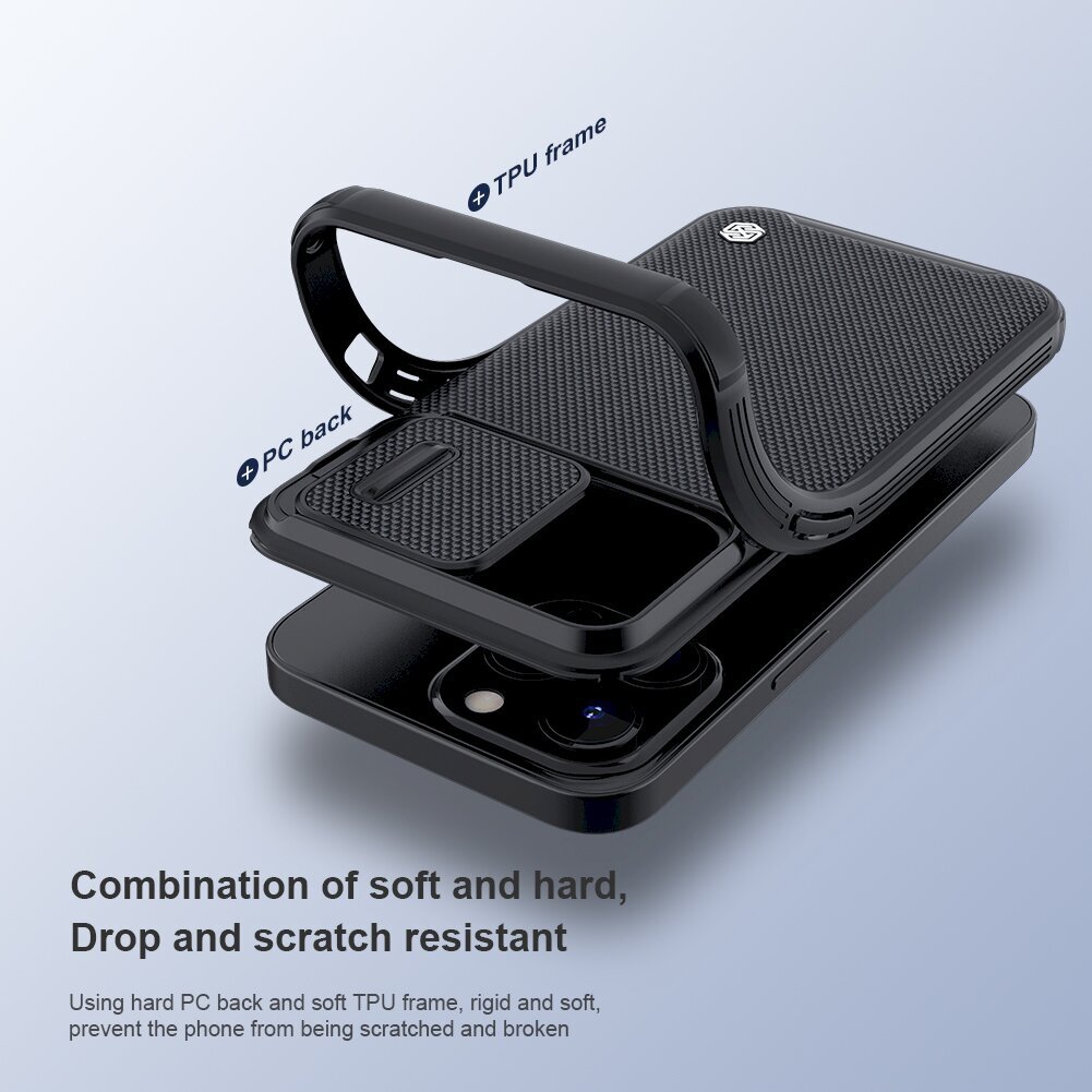 Nillkin Textured PRO Hard Case for Apple iPhone 13 Pro Black цена и информация | Telefono dėklai | pigu.lt