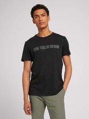 Marškinėliai vyrams Tom Tailor 4064606455905, juodi kaina ir informacija | Vyriški marškinėliai | pigu.lt