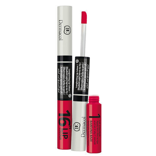 Ilgai išliekantys lūpų dažai Dermacol 16H Lip Color long-lasting lip paint 33, 3 ml + 4.1 ml цена и информация | Lūpų dažai, blizgiai, balzamai, vazelinai | pigu.lt