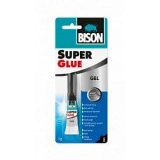 Klijai Bison Super Glue Gel 3 g kaina ir informacija | Klijai | pigu.lt