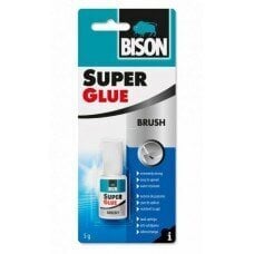 Līme Bison Super Glue с кисточкой, 5 г цена и информация | Клей | pigu.lt