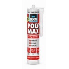 Klijai - sandariklis Bison PolyMax Crystal 280 ml kaina ir informacija | Klijai | pigu.lt