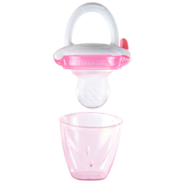 Tyrelės čiulptukas Munchkin, nuo 4m+, rožinis kaina ir informacija | Kūdikių indai, indeliai pienui ir įrankiai | pigu.lt