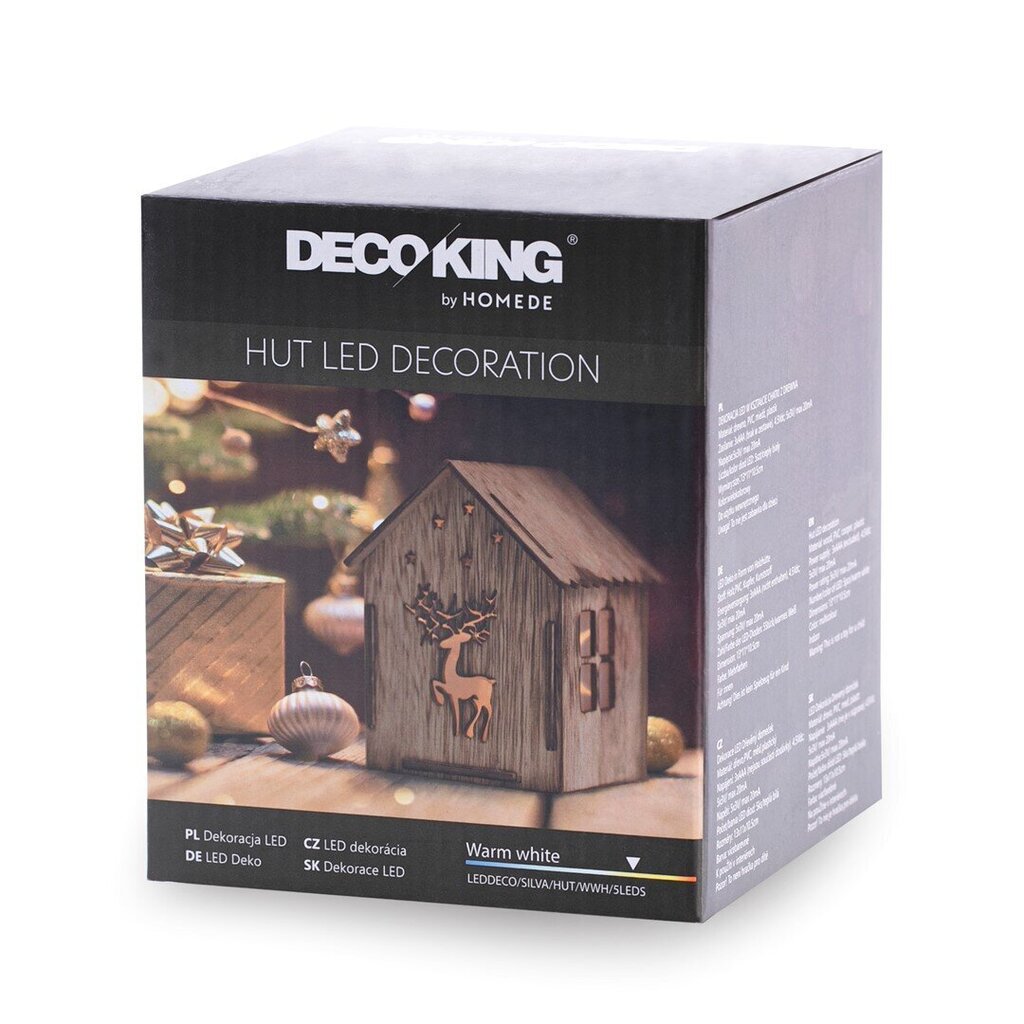 Dekoracija DecoKing Hut LED Decoration Silva, 5 vnt. kaina ir informacija | Kalėdinės dekoracijos | pigu.lt