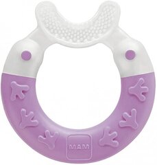 Жевательное кольцо Mam с силиконовыми щетинками, фиолетовое цена и информация | Прорезыватели | pigu.lt