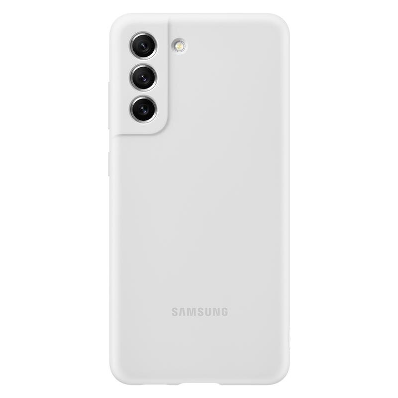 "Samsung" silikoninis dangtelis "Galaxy S21 FE", baltas EF-PG990TWEGWW kaina ir informacija | Telefono dėklai | pigu.lt