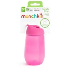 Gertuvė su šiaudeliu Munchkin Simple Clean, rožinė kaina ir informacija | MUNCHKIN Vaikams ir kūdikiams | pigu.lt