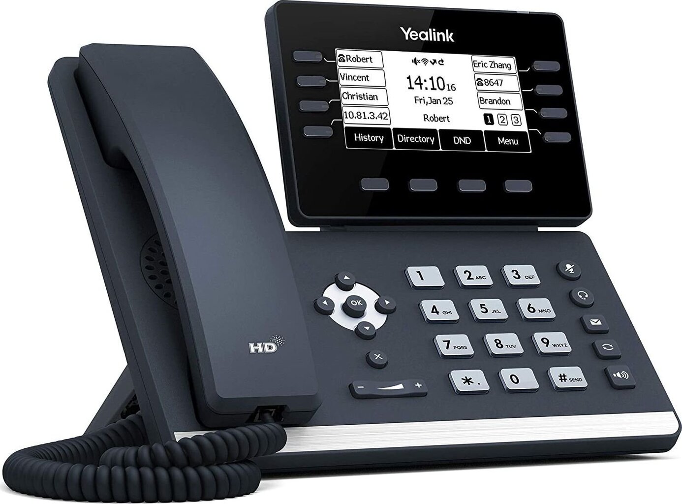 Yealink T53, pilkas kaina ir informacija | Stacionarūs telefonai | pigu.lt