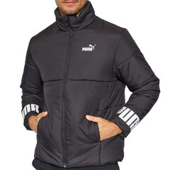 Sportinė striukė vyrams Puma Essentials Padded Jacket M 587689-01, juoda kaina ir informacija | Vyriškos striukės | pigu.lt