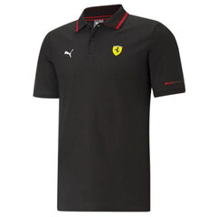 Polo marškinėliai vyrams Puma Scuderia Ferrari Race 599843-01, juodi kaina ir informacija | Sportinė apranga vyrams | pigu.lt