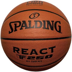 Баскетбольный мяч Spalding React TF-250 (7) цена и информация | Баскетбольные мячи | pigu.lt