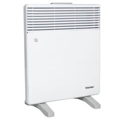 Konvekcinis šildytuvas 49 х 45 х 8 cm WARMTEC EWX-1000, termostatas, 1000 W, baltas kaina ir informacija | Šildytuvai | pigu.lt