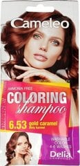 Dažomasis plaukų šampūnas Delia Cosmetics Cameleo 40 ml, nr 6.53 Gold Caramel kaina ir informacija | Plaukų dažai | pigu.lt