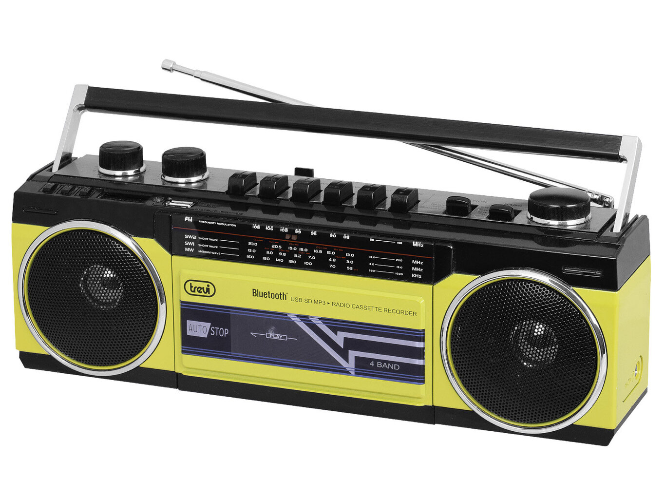 Магнитола Trevi RR 501 BT YELLOW audio sistema цена | pigu.lt