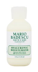 Увлажняющий лосьон для лица Mario Badescu Hyaluronic Moisturizer SPF15 59 мл цена и информация | Кремы для лица | pigu.lt