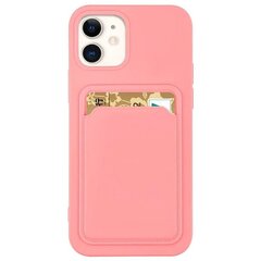 Hurtel Card Case skirtas iPhone 11 Pro Max, rožinis kaina ir informacija | Telefono dėklai | pigu.lt