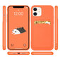 Hurtel Card Case skirtas iPhone 12 Pro Max, raudonas kaina ir informacija | Telefono dėklai | pigu.lt