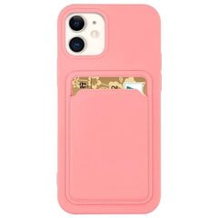 Hurtel Card Case skirtas iPhone 12 Pro Max, rožinis kaina ir informacija | Telefono dėklai | pigu.lt