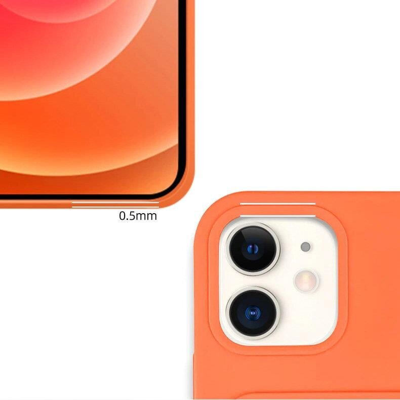 Hurtel Card Case skirtas iPhone 13 mini, oranžinis kaina ir informacija | Telefono dėklai | pigu.lt