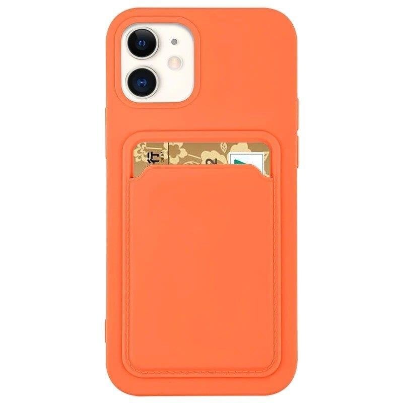 Hurtel Card Case skirtas iPhone 13 Pro, oranžinis цена и информация | Telefono dėklai | pigu.lt