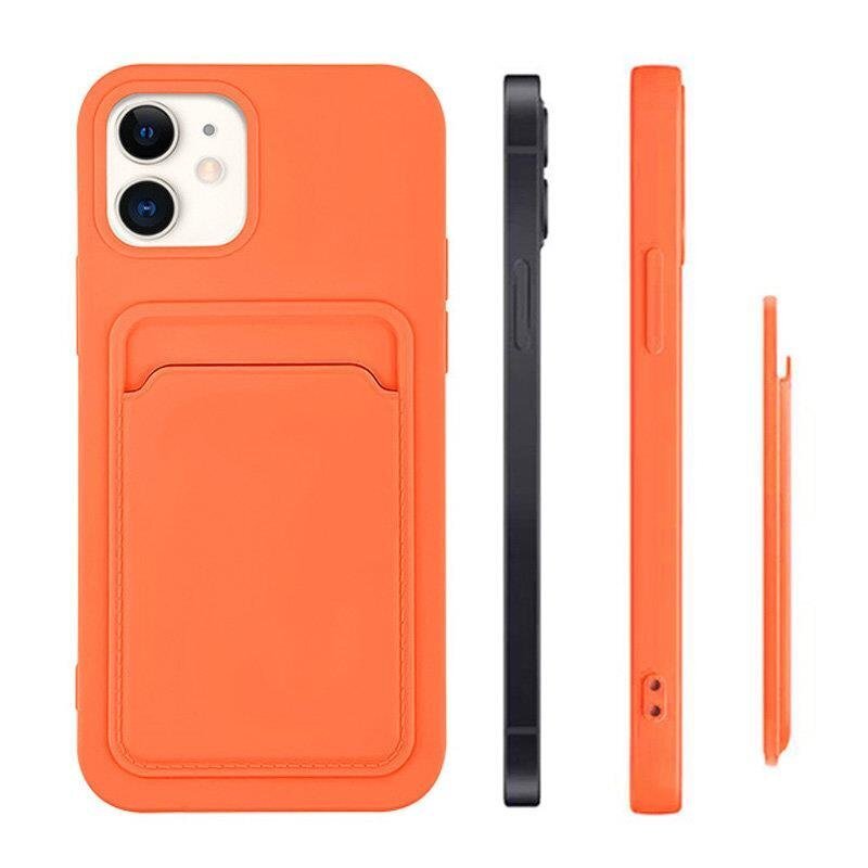 Hurtel Card Case skirtas Samsung Galaxy A42 5G, rožinis kaina ir informacija | Telefono dėklai | pigu.lt