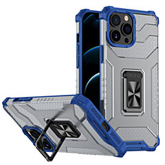 Hurtel Crystal Ring Case skirtas iPhone 11 Pro Max, mėlynas kaina ir informacija | Telefono dėklai | pigu.lt