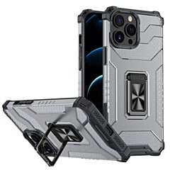 Hurtel Crystal Ring Case skirtas iPhone 12 Pro, juodas kaina ir informacija | Telefono dėklai | pigu.lt