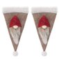 Kalėdinė stalo įrankių dekoracija - nykštuko kepurė, 2vnt. kaina ir informacija | Kalėdinės dekoracijos | pigu.lt