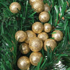 Blizgantys rutuliukai, auksinės spalvos kaina ir informacija | Kalėdinės dekoracijos | pigu.lt