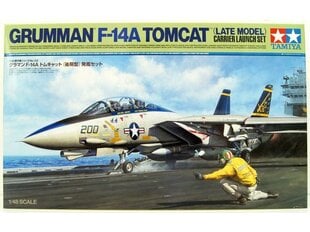 Конструктор Tamiya - Grumman F-14A Tomcat (Late Model) Carrier Launch Set, 1/48, 61122 цена и информация | Конструкторы и кубики | pigu.lt