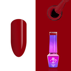 Gelinis nagų lakas Molly Lac - Red Lips 5ml Nr 9 kaina ir informacija | Nagų lakai, stiprintojai | pigu.lt