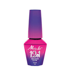 Bazė 12in1 MollyLac Candy Pink 10ml kaina ir informacija | Nagų lakai, stiprintojai | pigu.lt