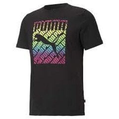 Футболка мужская Puma Pride Tee M 587777 01, черная цена и информация | Футболка мужская | pigu.lt