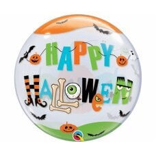 Folijos balionas 22 QL Single Bubble Happy Halloween kaina ir informacija | Balionai | pigu.lt