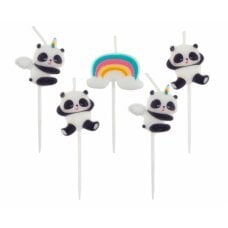 Свечи Pick Panda, 5 шт. цена и информация | Праздничные декорации | pigu.lt