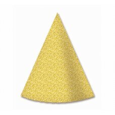 Popierinės kepurės, auksinės, 4 vnt kaina ir informacija | Dekoracijos šventėms | pigu.lt