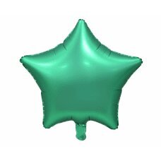 Воздушный шар Звезда, матовый, зеленый, 19 дюймов. цена и информация | Шарики | pigu.lt