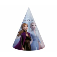 Popierinės kepurės Frozen 2, 6 vnt kaina ir informacija | Dekoracijos šventėms | pigu.lt