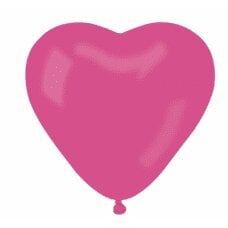 Balionas CR pastelė, Širdelė be antspaudo, rožinė 07, 50 vnt kaina ir informacija | Balionai | pigu.lt