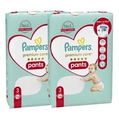 Подгузники PAMPERS Premium Care Pants размер 3, 140 шт. цена и информация | Подгузники | pigu.lt