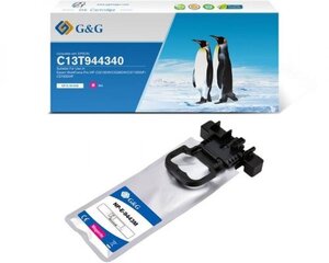 Чернильный картридж G&G совместимый EPSON C13T944340 T9443 Magenta  цена и информация | Картриджи для струйных принтеров | pigu.lt